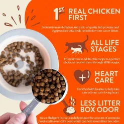 Earthborn Holistic Primitive Feline Grain-Free Indoor Formula Dry Cat Food Chicken & Vegetables 4-lb