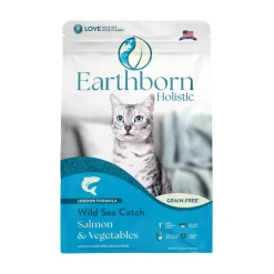 Earthborn Holistic Wild Sea Catch Grain-Free Indoor Formula Dry Cat Food Salmon & Vegetables 12.5-lb