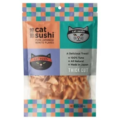 Earthly Cat Sushi Bonito Flakes Thick Cut Cat Treats Tuna 0.7-oz