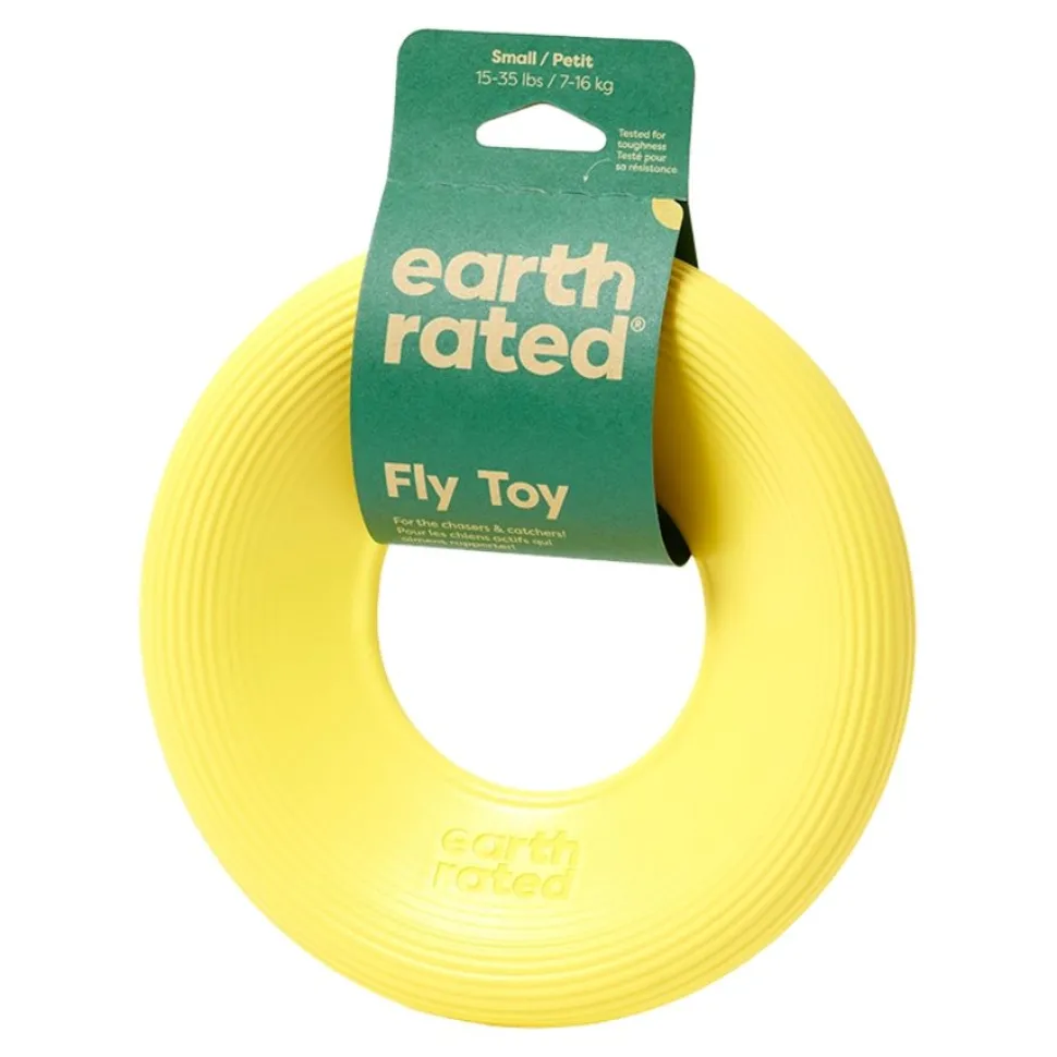 Earth Rated Dog Flyer Toy Yellow Small