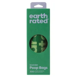 Earth Rated Lavender Scented Dog Poop Bag on Refill Rolls 300 Count
