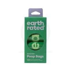 Earth Rated Lavender Scented Dog Poop Bag on Refill Rolls 120 Count