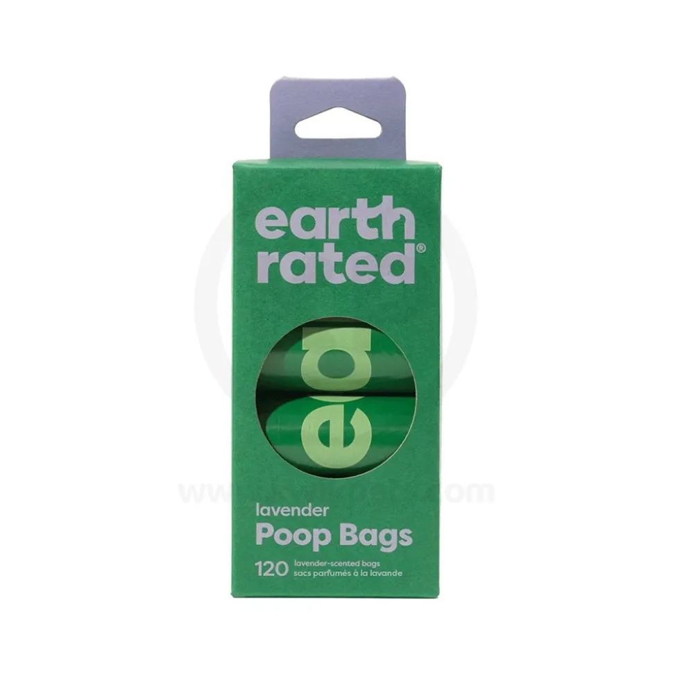 Earth Rated Lavender Scented Dog Poop Bag on Refill Rolls 120 Count