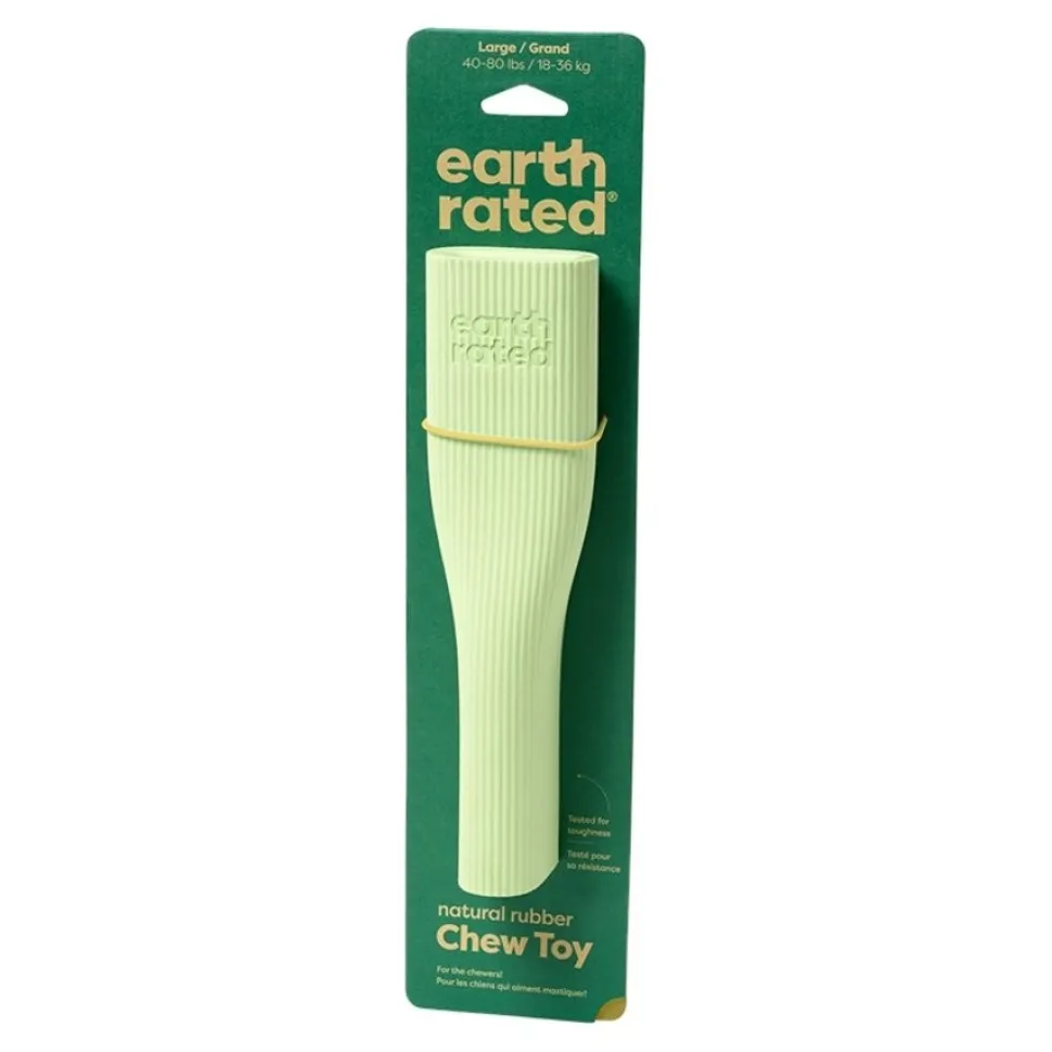 Earth Rated Natural Rubber Dog Chew & Enrichment Toy Green Large