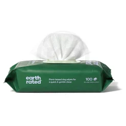 Earth Rated Textured Thick Hypoallergenic Lavender Scented Dog Grooming Wipes 100 Count
