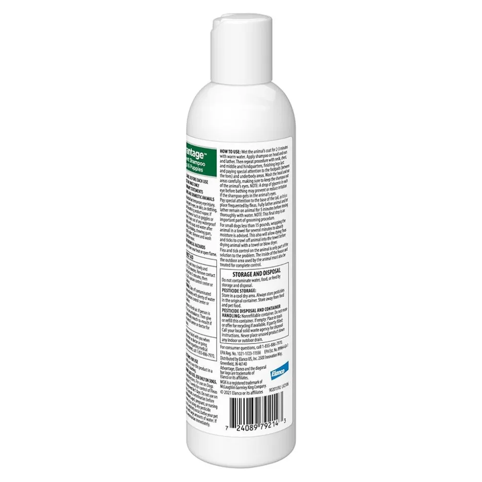 Elanco Advantage Flea & Tick Shampoo for Dogs & Puppies 8-oz