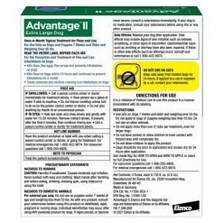 Elanco Advantage II 4-Month Supply Topical Flea Treatment & Prevention for Extra Large Dogs Over 55 lbs
