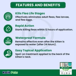 Elanco Advantage II 2-Month Supply Topical Flea Treatment & Prevention for Kittens 2-5 lbs