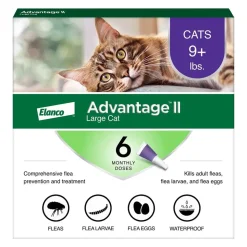 Elanco Advantage II 6-Month Supply Topical Flea Treatment & Prevention for Large Cats Over 9 lbs