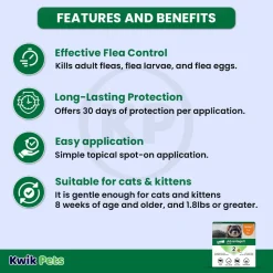 Elanco Advantage II 2-Month Supply Topical Flea Treatment & Prevention for Ferrets One Size