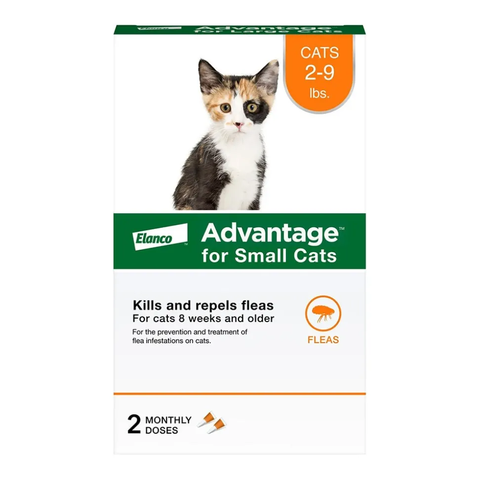 Elanco Advantage 2-Month Supply Topical Flea Treatment for Small Cats 2-9 lbs