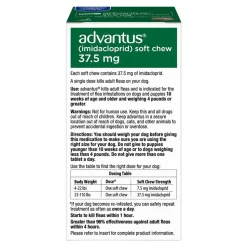 Elanco Advantus Oral Flea Treatment Soft Chews for Large Dogs 23-110 lbs 7 Count