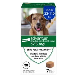 Elanco Advantus Oral Flea Treatment Soft Chews for Large Dogs 23-110 lbs 7 Count