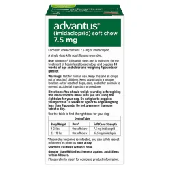 Elanco Advantus Oral Flea Treatment Soft Chews for Small Dogs 4-22 lbs 30 Count