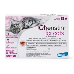 Elanco Cheristin Topical Flea Treatment & Prevention for Cats 6 Count
