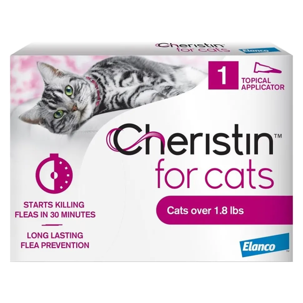 Elanco Cheristin Topical Flea Treatment & Prevention for Cats 1 Count