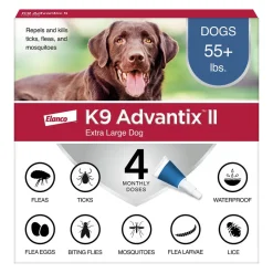 Elanco K9 Advantix II 4-Month Supply Topical Flea, Tick & Mosquito Treatment & Prevention for Extra Large Dogs Over 55 lbs