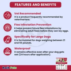Elanco K9 Advantix II 4-Month Supply Topical Flea, Tick & Mosquito Treatment & Prevention for Large Dogs 21-55 lbs