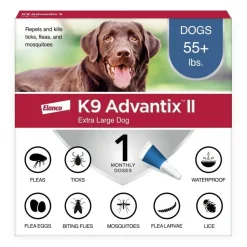 Elanco K9 Advantix II 1-Month Supply Topical Flea, Tick & Mosquito Treatment & Prevention for Extra Large Dogs Over 55 lbs