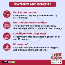 Elanco K9 Advantix II 1-Month Supply Topical Flea, Tick & Mosquito Treatment & Prevention for Large Dogs 21-55 lbs