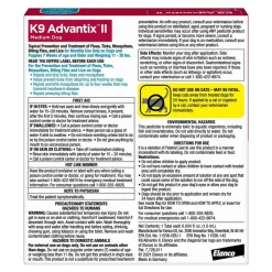 Elanco K9 Advantix II 1-Month Supply Topical Flea, Tick & Mosquito Treatment & Prevention for Medium Dogs 11-20 lbs