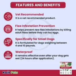 Elanco K9 Advantix II 6-Month Supply Topical Flea, Tick & Mosquito Treatment & Prevention for Small Dogs 4-10 lbs