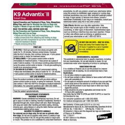 Elanco K9 Advantix II 4-Month Supply Topical Flea, Tick & Mosquito Treatment & Prevention for Small Dogs 4-10 lbs