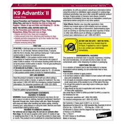 Elanco K9 Advantix II 2-Month Supply Topical Flea, Tick & Mosquito Treatment & Prevention for Large Dogs 21-55 lbs