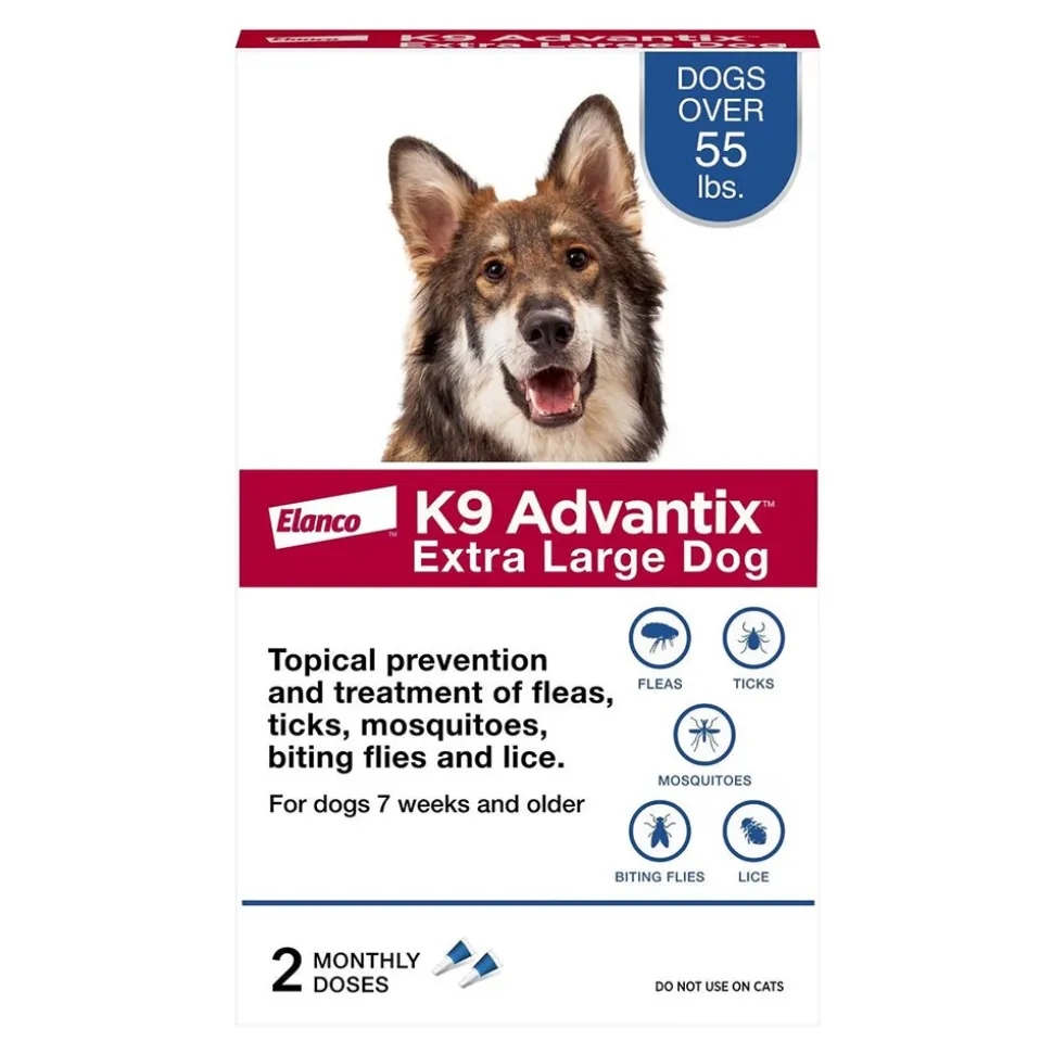 Elanco K9 Advantix 2-Month Supply Topical Flea & Tick Treatment & Prevention for Extra Large Dogs Over 55 lbs