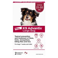 Elanco K9 Advantix 2-Month Supply Topical Flea & Tick Treatment & Prevention for Large Dogs 21-55 lbs