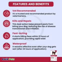 Elanco K9 Advantix 2-Month Supply Topical Flea & Tick Treatment & Prevention for Large Dogs 21-55 lbs