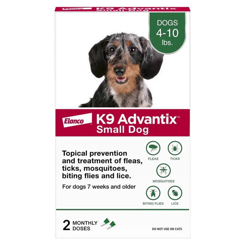 Elanco K9 Advantix 2-Month Supply Topical Flea & Tick Treatment & Prevention for Small Dogs 4-10 lbs