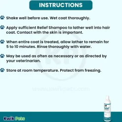 Elanco Relief Shampoo with Pramoxine & Colloidal Oatmeal for Dogs & Cats 12-oz
