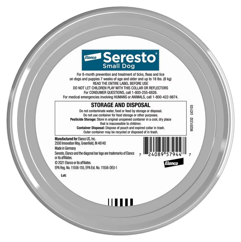 Elanco Seresto Flea & Tick Treatment & Prevention Collar for Small Dogs Under 18 lbs