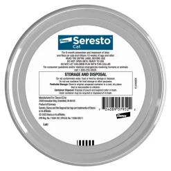 Elanco Seresto Flea & Tick Treatment & Prevention Collar for Cats 8 Months Protection One Size