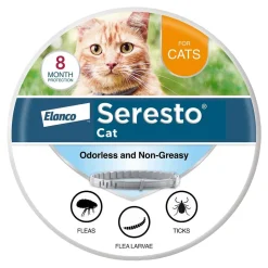 Elanco Seresto Flea & Tick Treatment & Prevention Collar for Cats 8 Months Protection One Size
