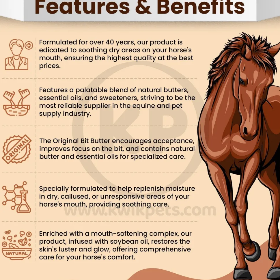 Equine Healthcare International The Original Bit Butter Mouth Softening Complex 4-oz