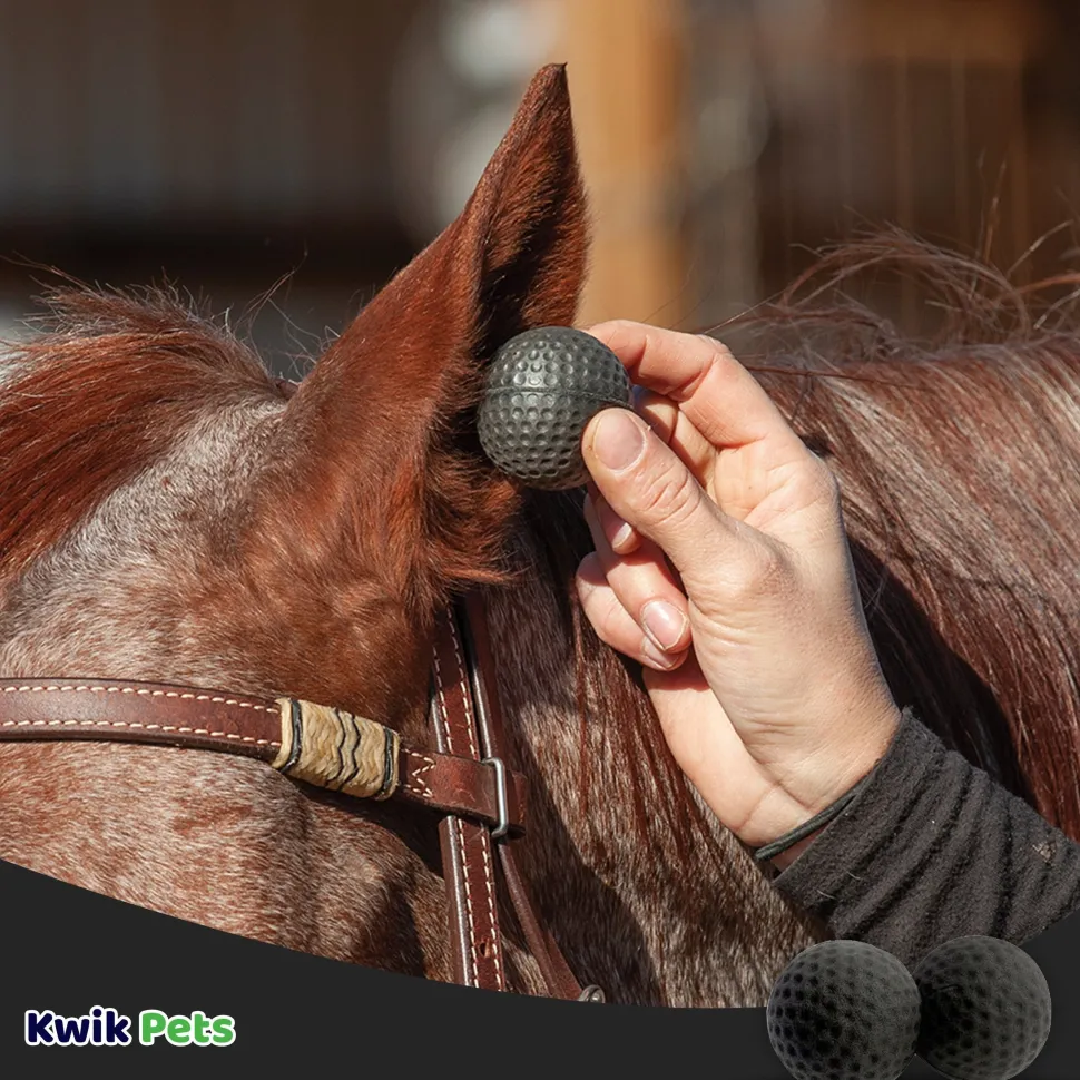 Equine Healthcare International Pony Pomms Horse Ear Plugs Pink 2 Count