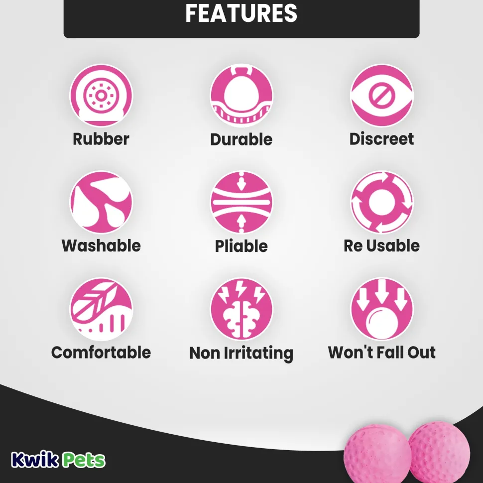 Equine Healthcare International Pony Pomms Horse Ear Plugs Pink 2 Count