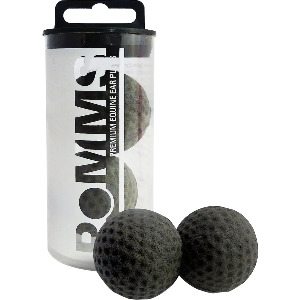 Equine Healthcare International Pomms Horse Ear Plugs Black 2 Count