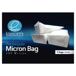 Eshopps 300‑Micron Rectangular Filter Sock for Aquarium 7-in 3 Count
