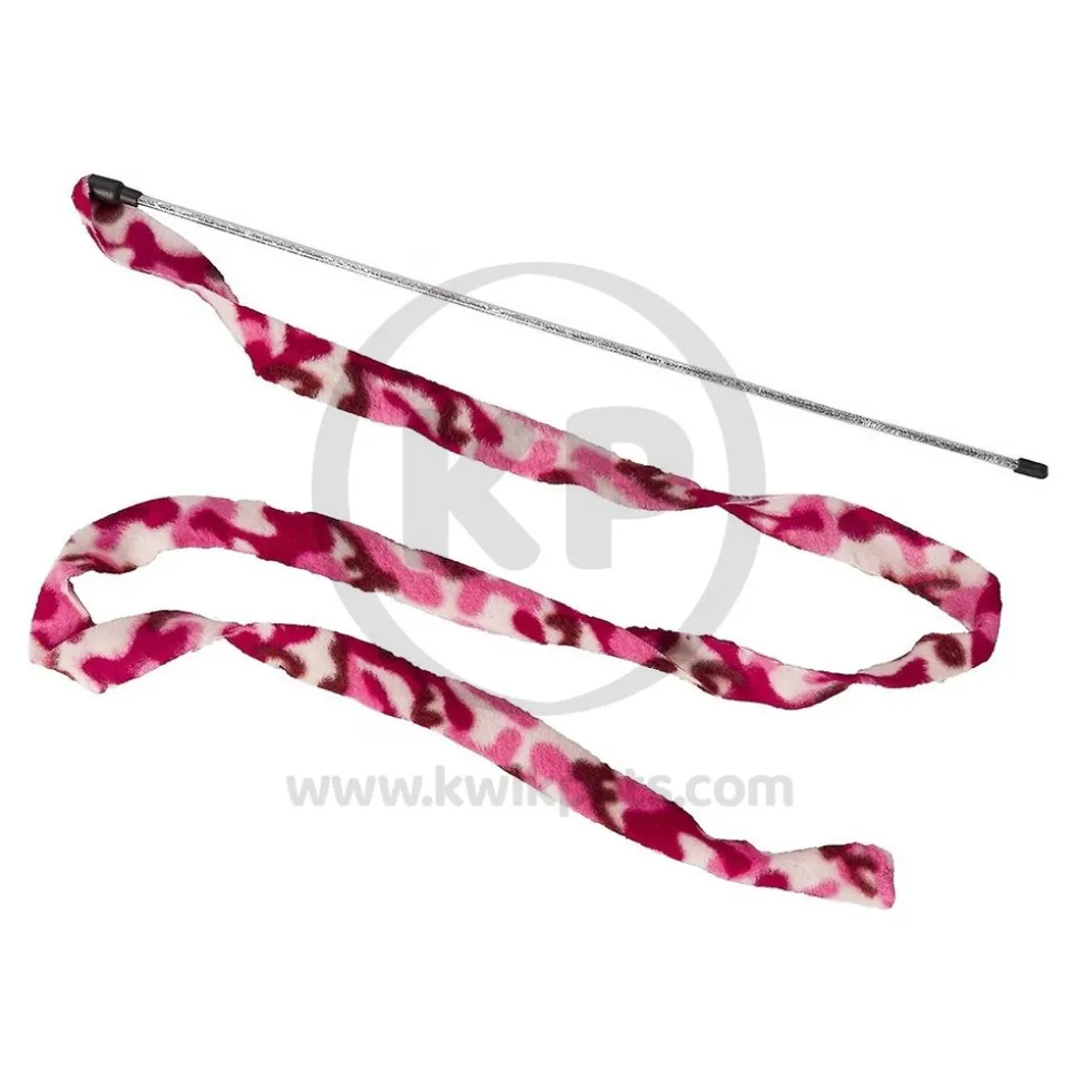 Ethical Pet Cat Prancer Fleece Frenzy Wand Cat Toy Assorted One Size