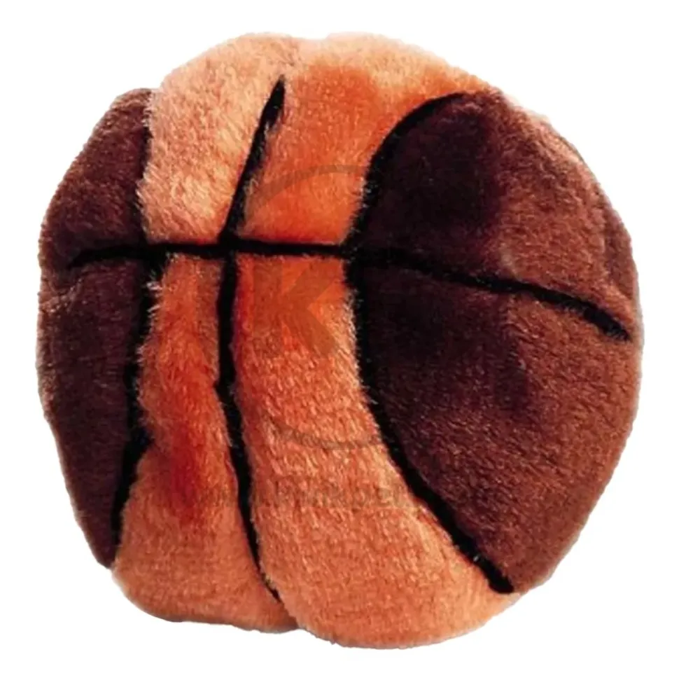 Ethical Pet Plush Dog Toy Basketball 4.5-in