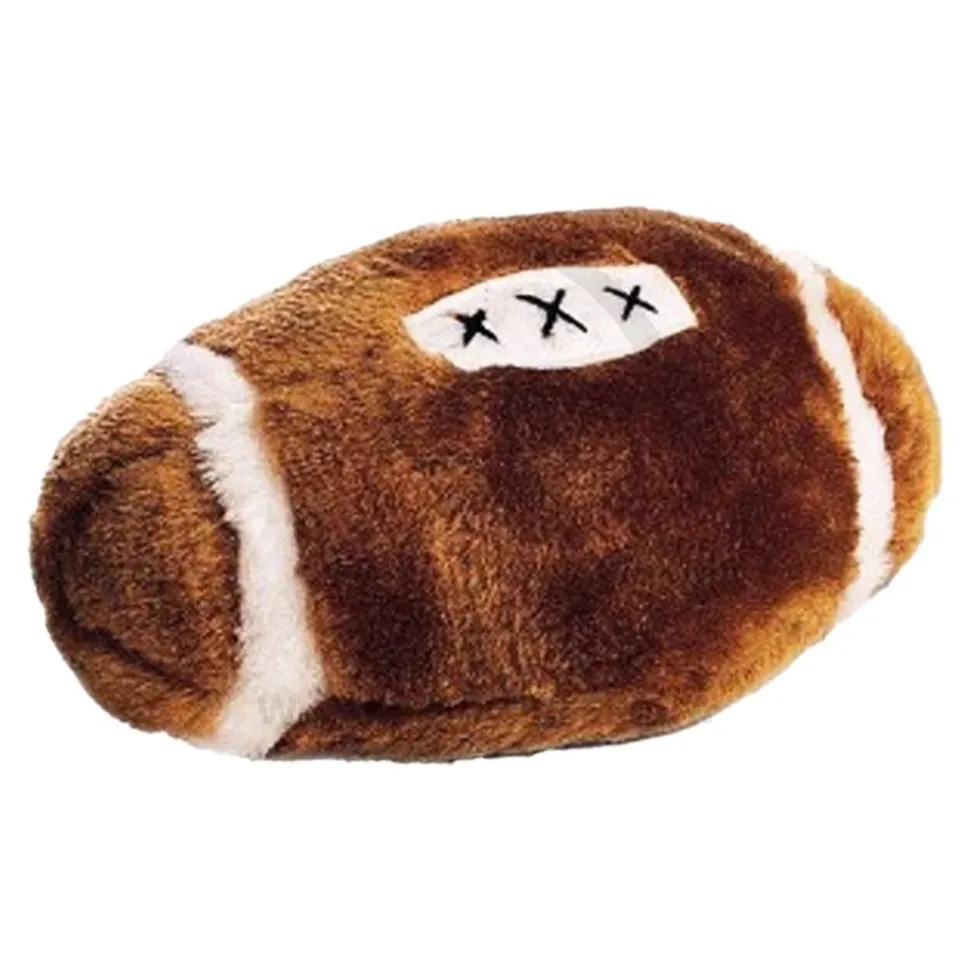 Ethical Pet Plush Dog Toy Football 4.5-in