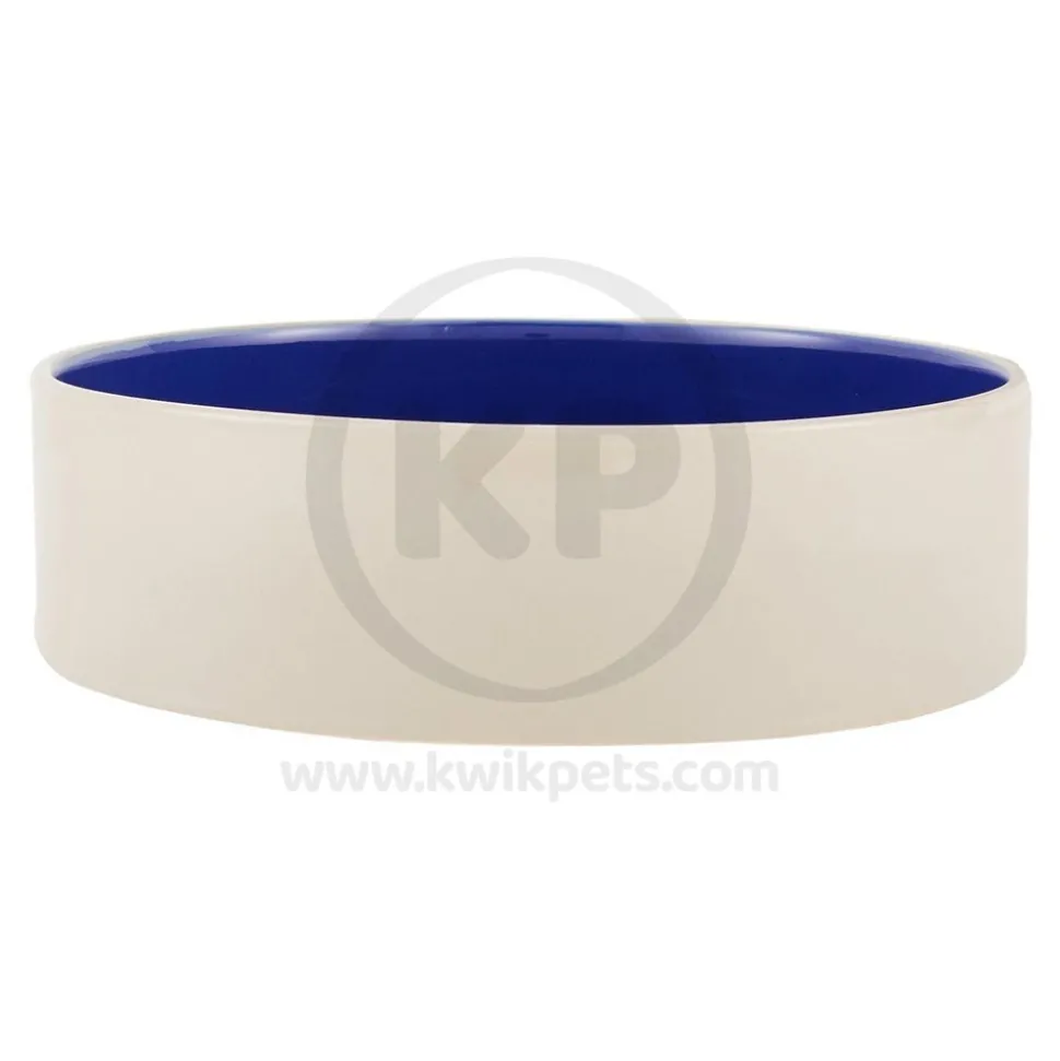 Ethical Pet Standard Crock Dog Bowl Blue 9.5-in