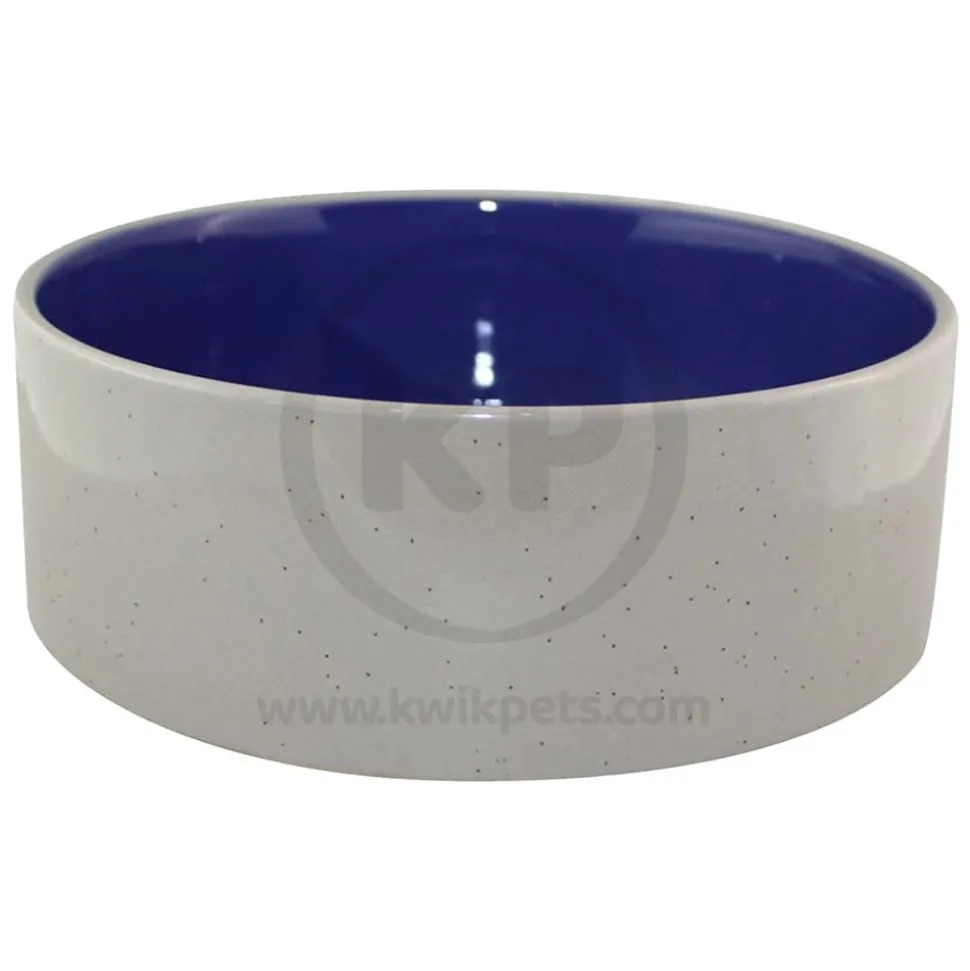 Ethical Pet Standard Crock Dog Bowl Blue 7.5-in