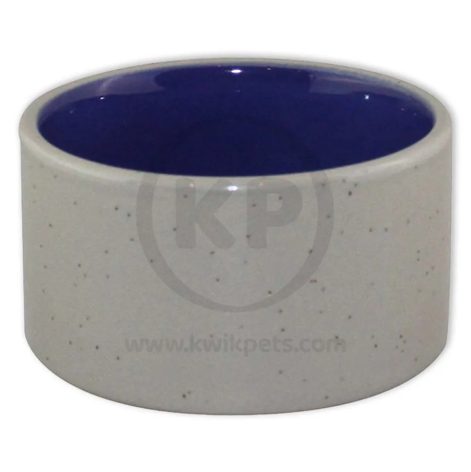 Ethical Pet Standard Crock Dog Bowl Blue 3.75-in