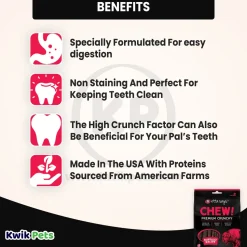 Etta Says! Chew! Premium Crunchy Buffalo Dog Treats 4.5-oz