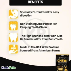 Etta Says! Chew! Premium Crunchy Venison Dog Treats 4.5-oz