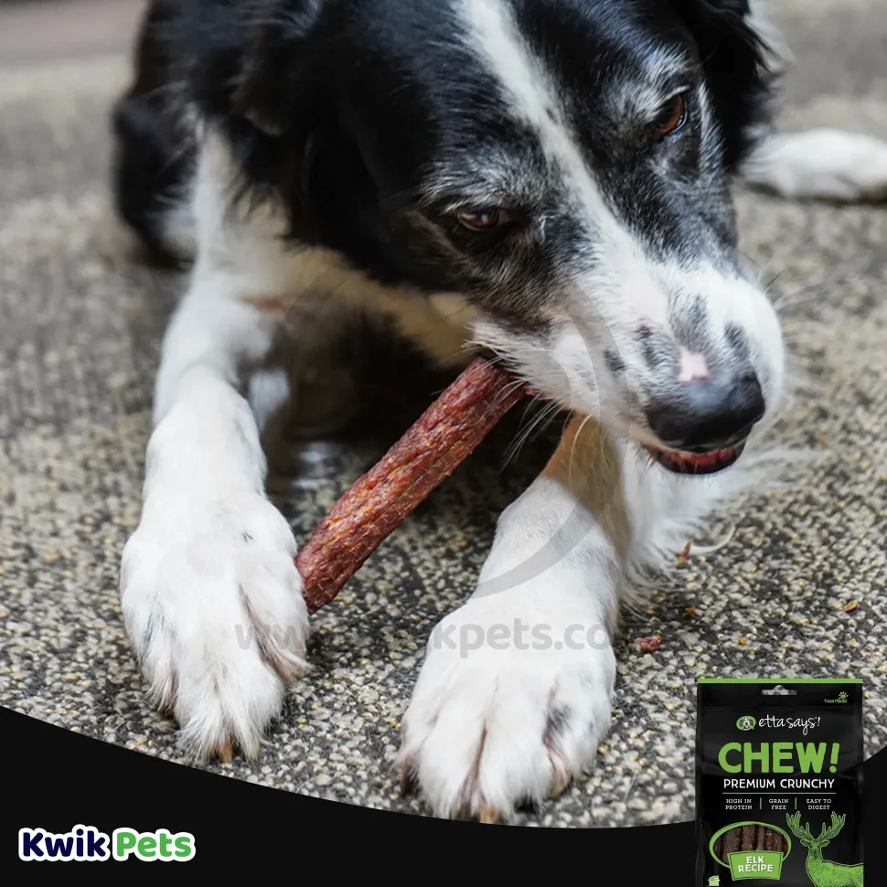 Etta Says! Chew! Premium Crunchy Elk Dog Treats 4.5-oz